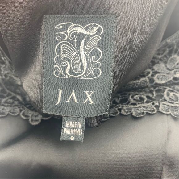 JAX size 8 black lace evening cocktail dress (F1) - Picture 10 of 10